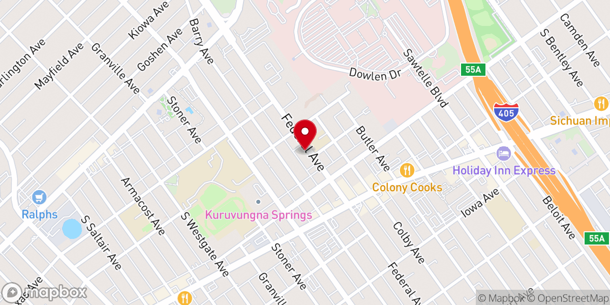 Map showing location of St. Sebastian Catholic Church