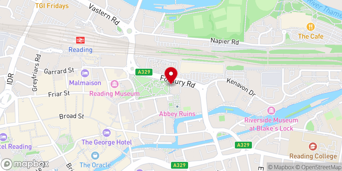 Map showing location of St James Roman Catholic Church