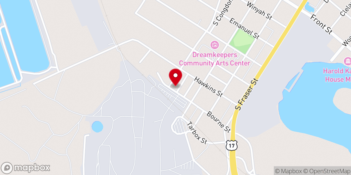 Map showing location of Dickerson African Methodist Episcopal Church