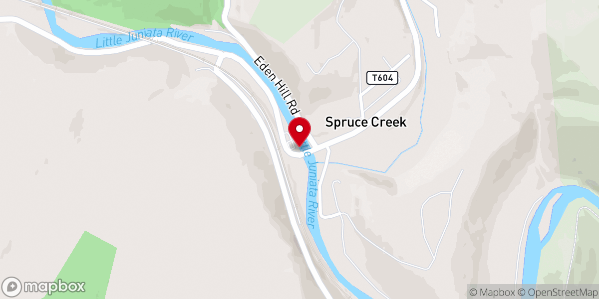 Map showing location of Spruce Creek United Methodist