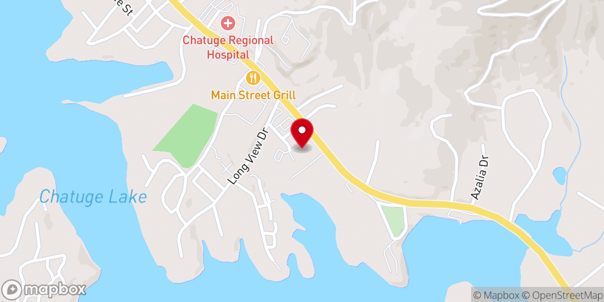 Map showing location of Dr. Samuel L. Church, MD