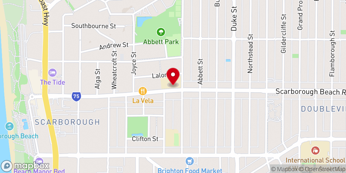Map showing location of Immaculate Heart of Mary Parish Scarborough