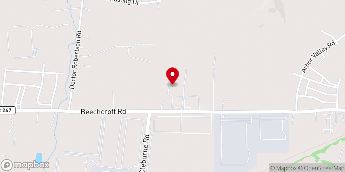 Map showing location of Peace Lutheran Church