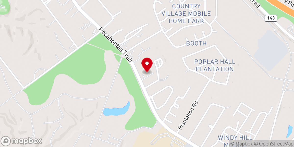 Map showing location of Grove Christian Outreach Center