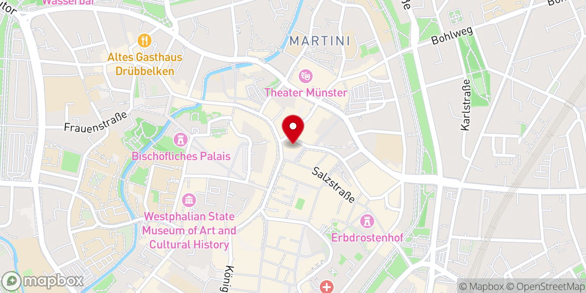 Map showing location of St. Lamberti