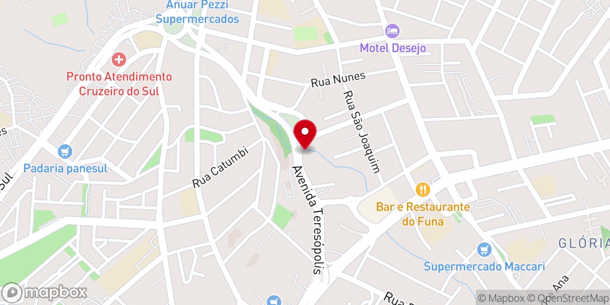 Map showing location of Igreja Assembléia de Deus