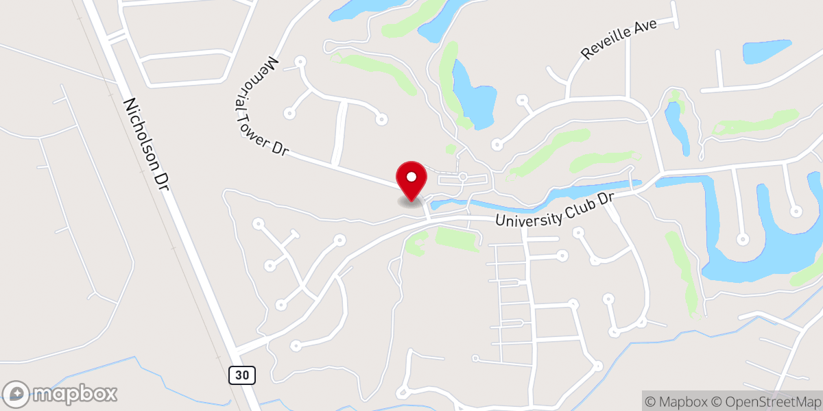 Map showing location of University Club Plantation