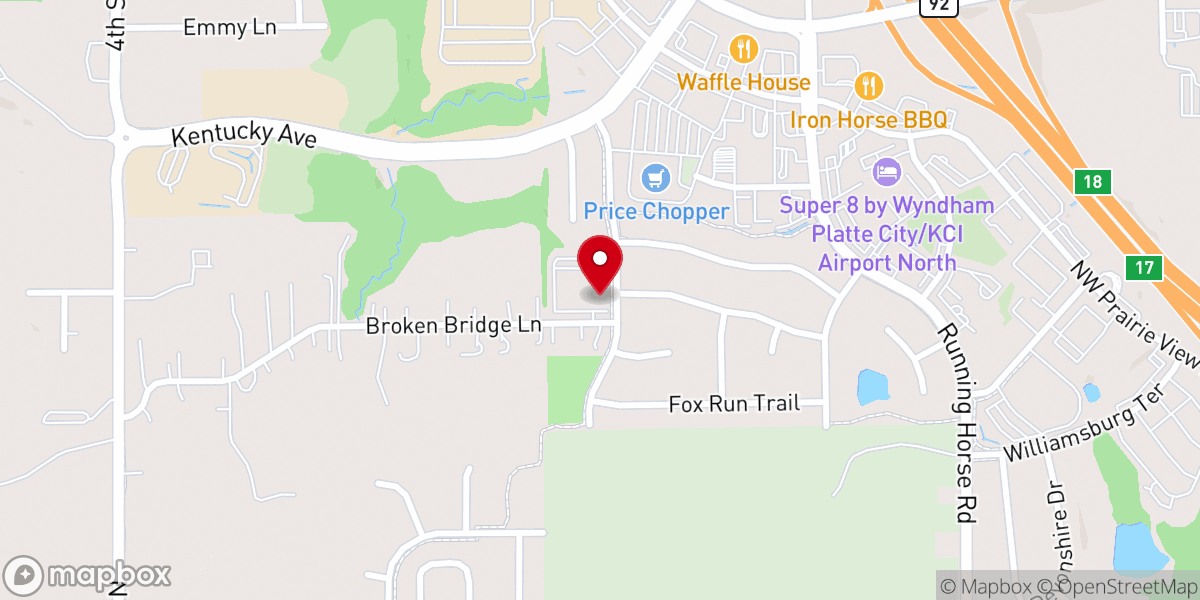 Map showing location of Stake center