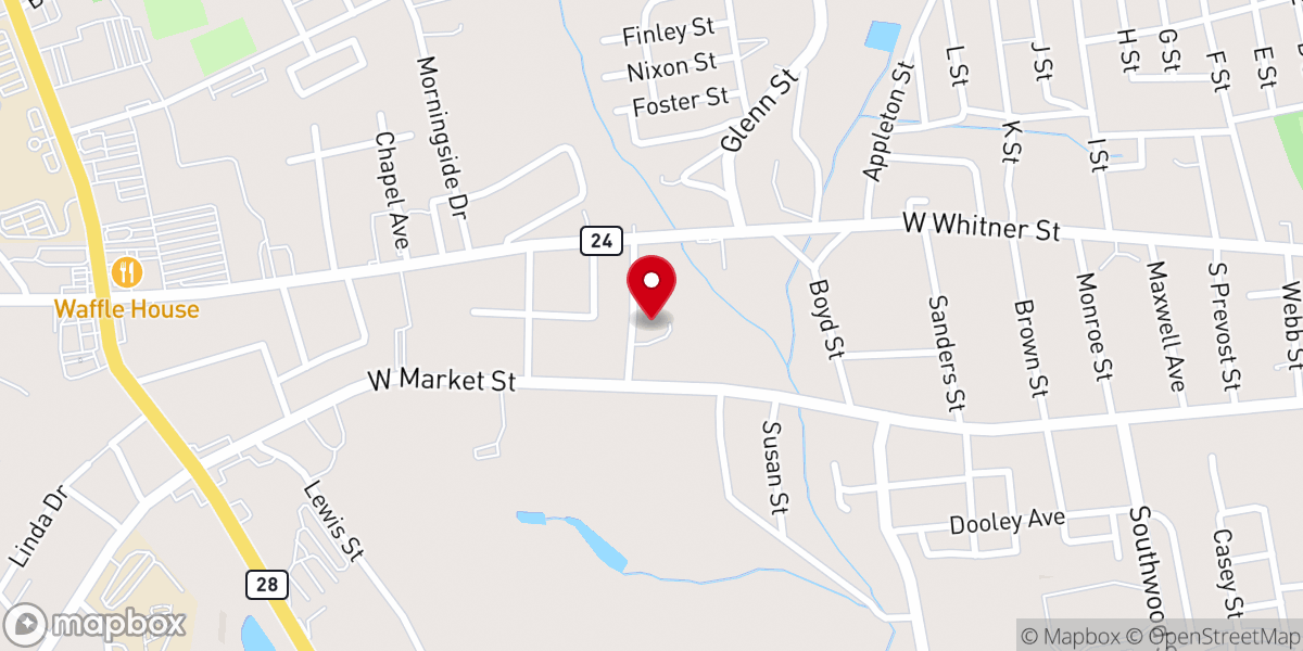 Map showing location of Zion Apostolic Pentecostal Holiness
