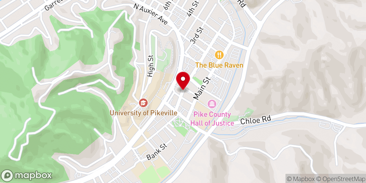 Map showing location of Liberty Freewill Baptist Church Inc