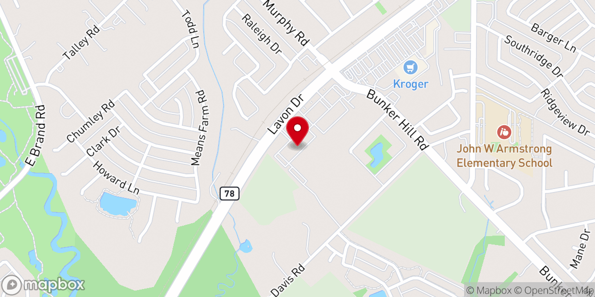 Map showing location of First at Firewheel Church