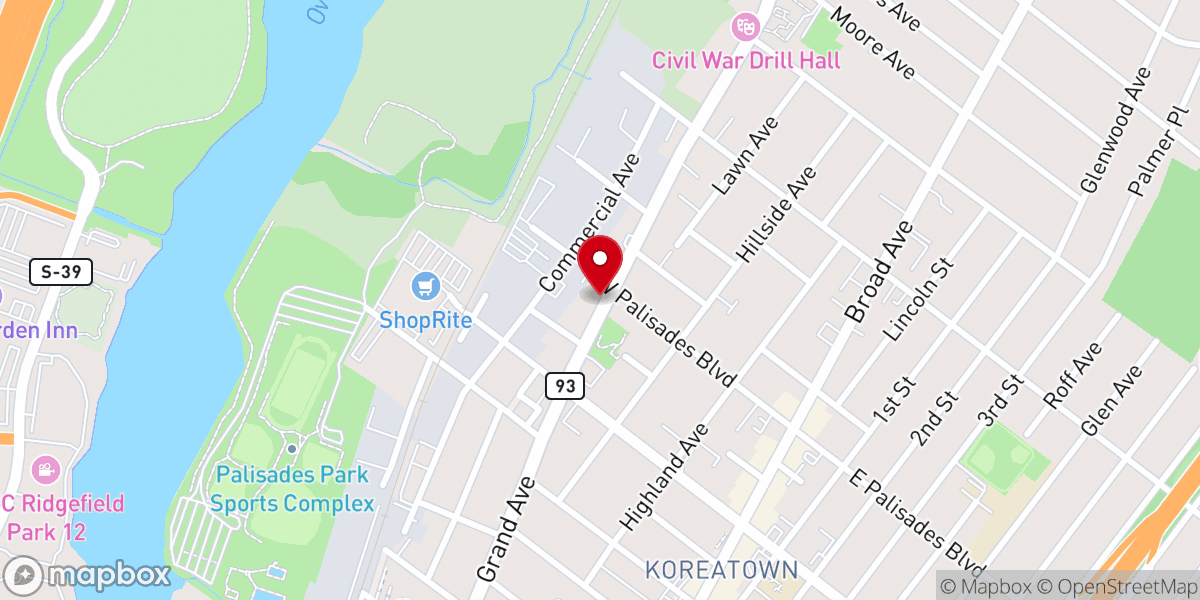 Map showing location of 세상의 빛 교희 Light of the World Community Church