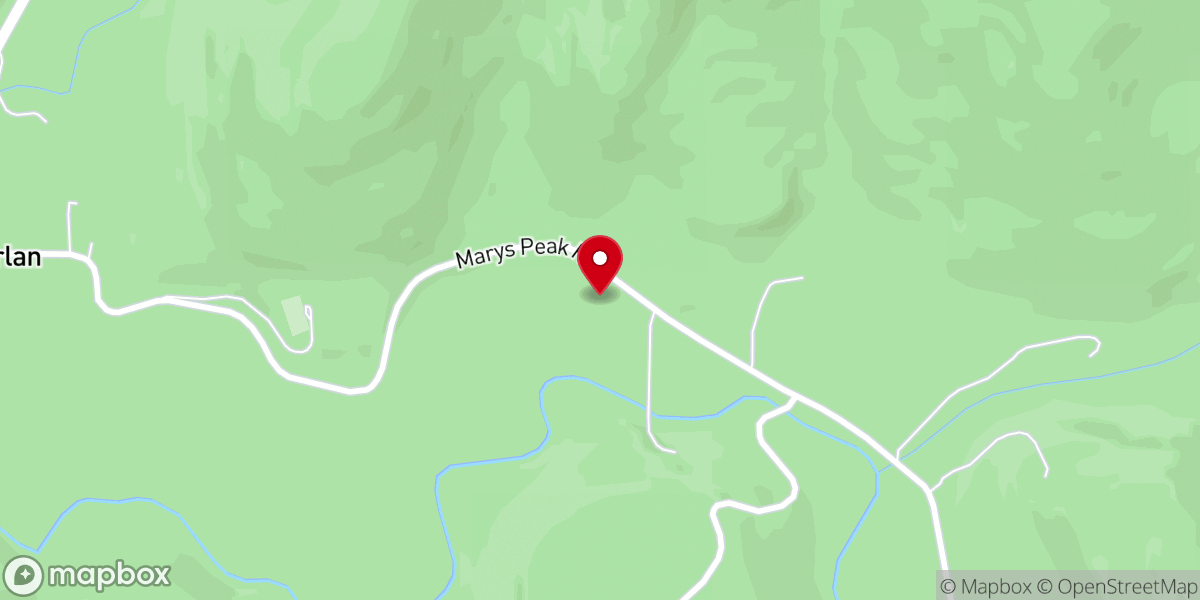 Map showing location of Chapel of the Valley