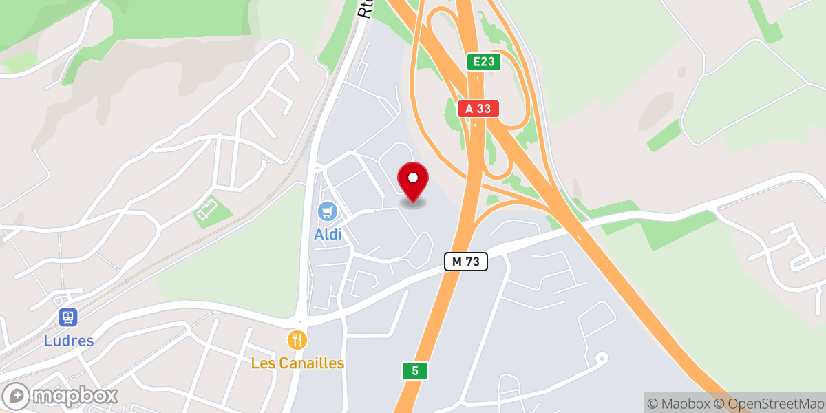 Map showing location of Impact Centre Chrétien Nancy