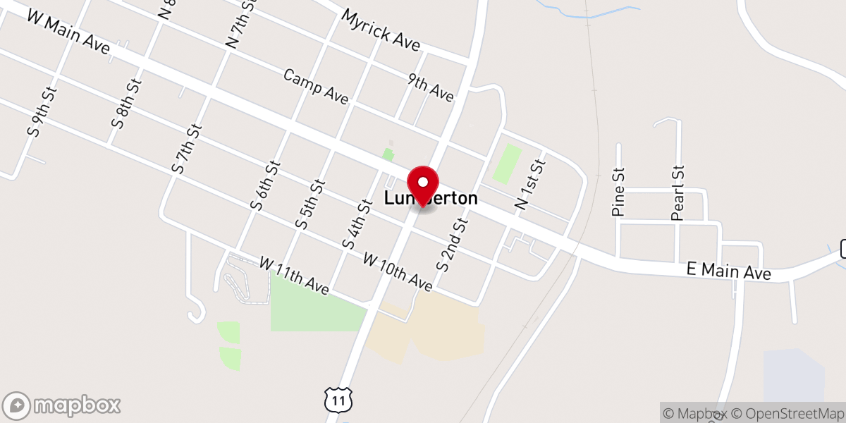 Map showing location of Church of Christ