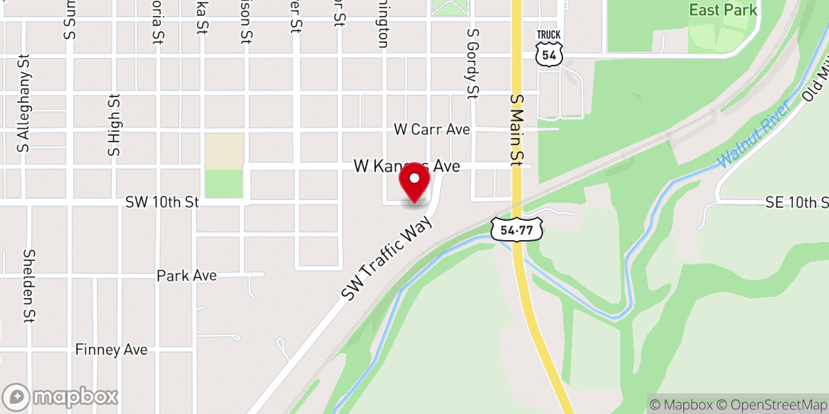 Map showing location of New Beginnings House