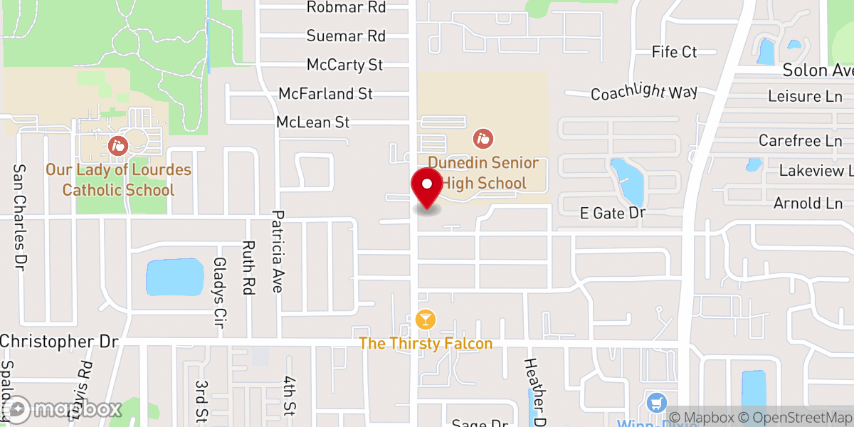 Map showing location of Holy Apostles Church