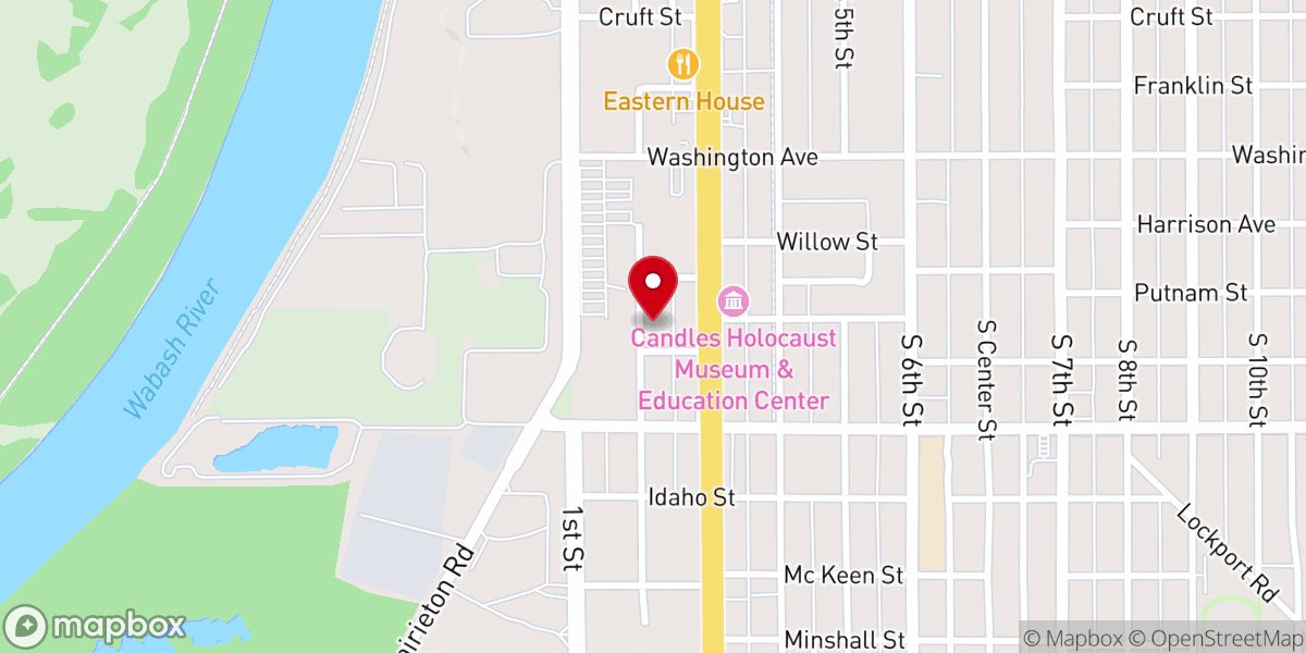 Map showing location of Pentecostal House of Prayer Bnai Shalom