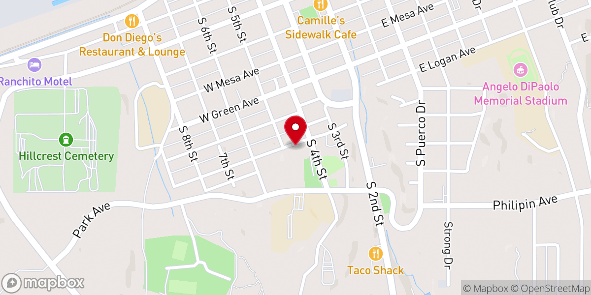 Map showing location of Morgan Hill Bible Church