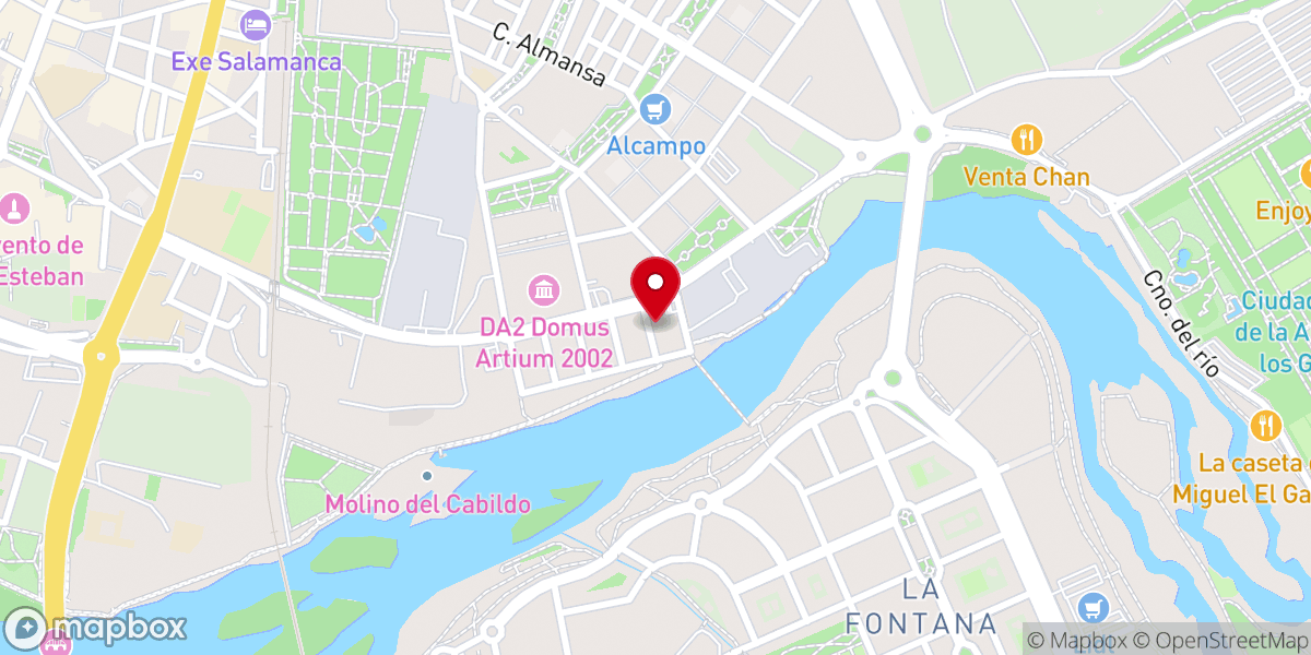 Map showing location of Iglesia Cristiana Reconcíliate con DIOS Salamanca