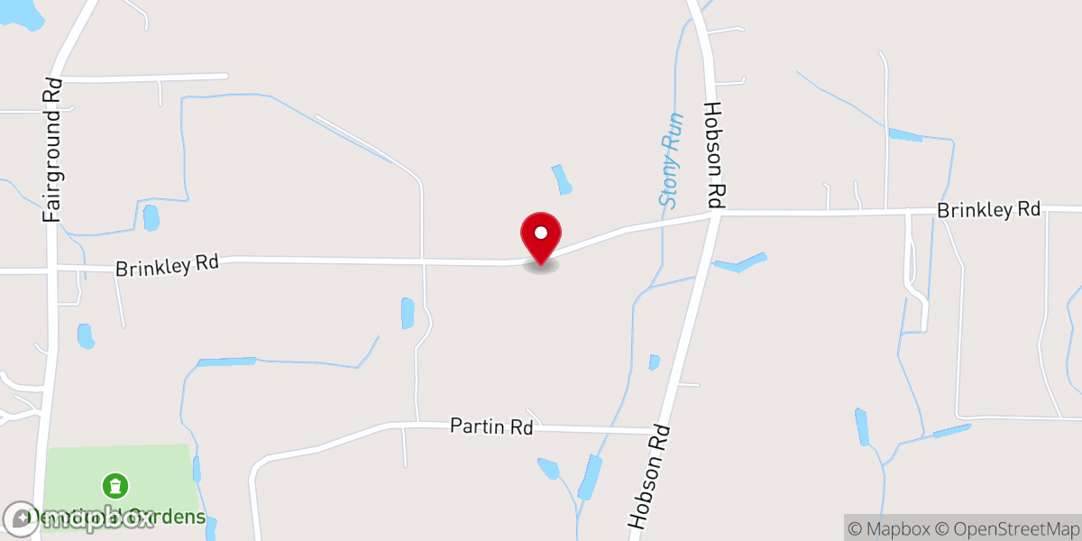 Map showing location of Neighbor's Grove Holiness Church