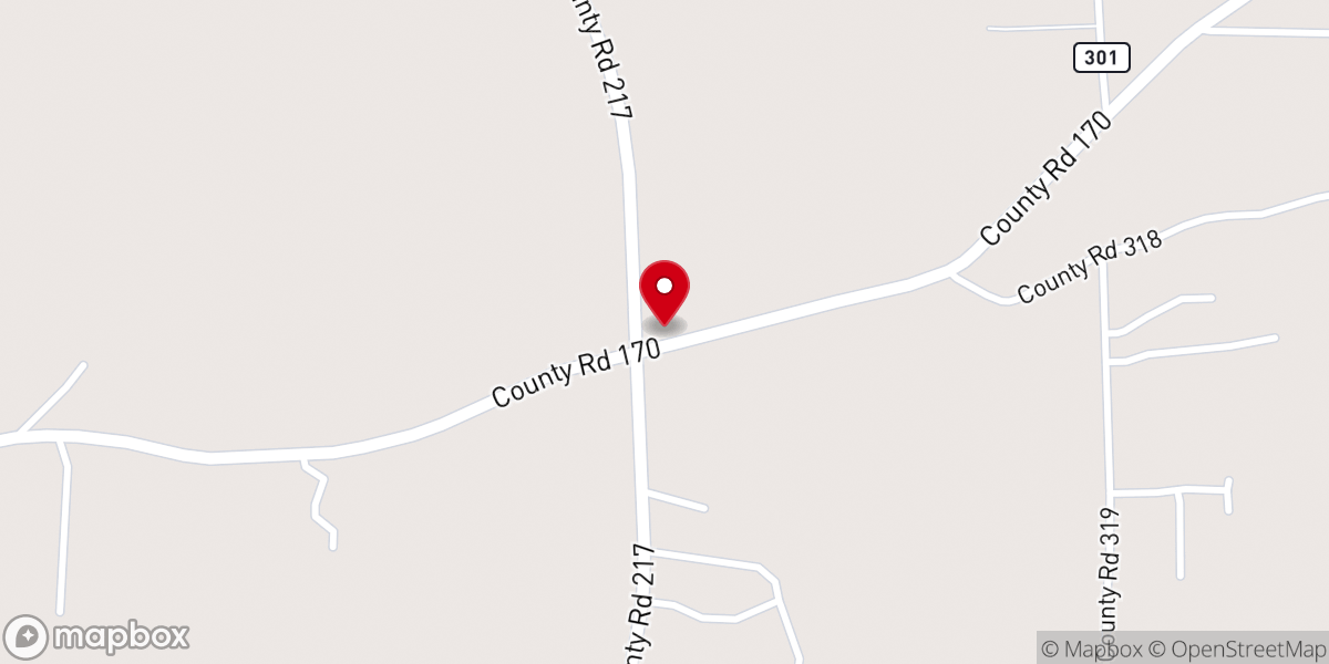 Map showing location of Morris Chapel