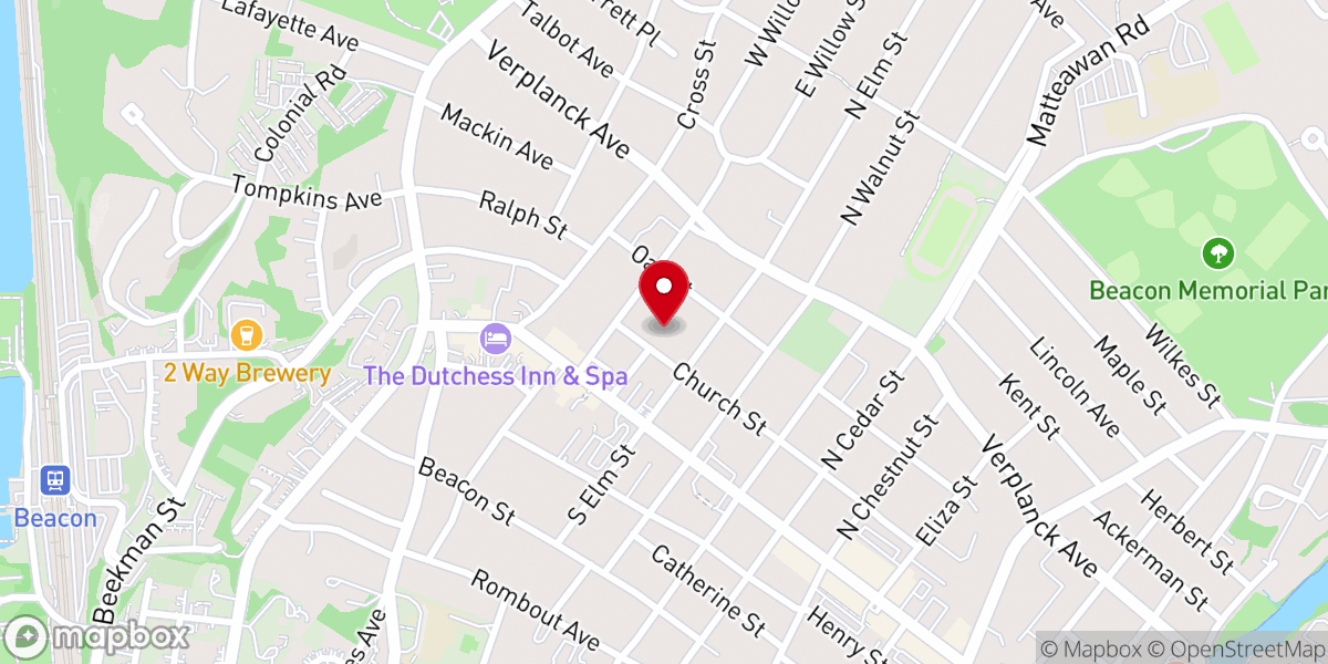 Map showing location of Springfield Baptist Church