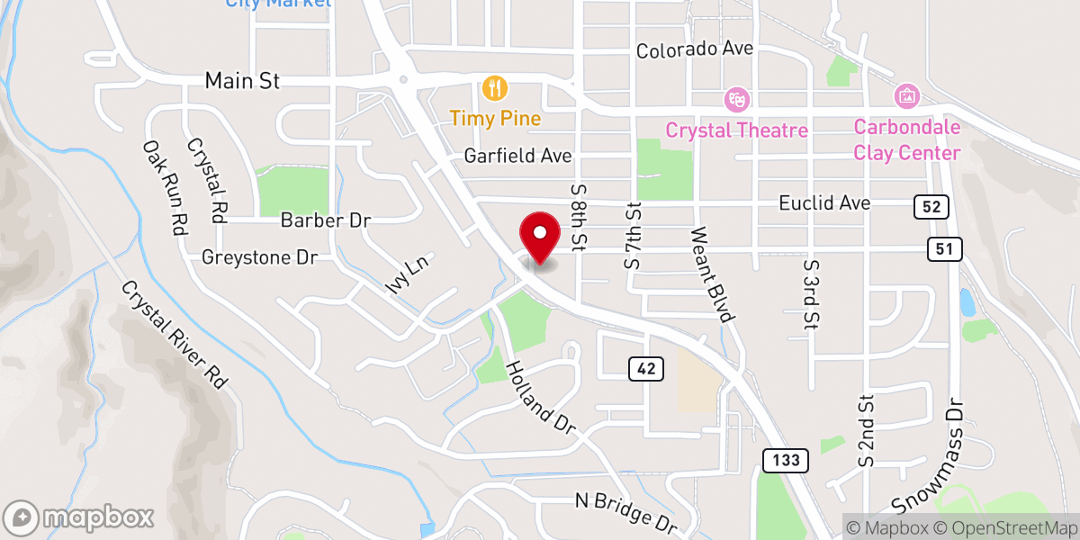 Map showing location of Faith Lutheran Church