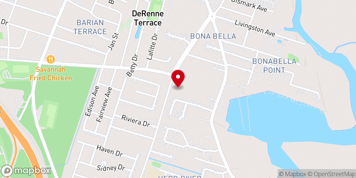 Map showing location of New Life Experience Church