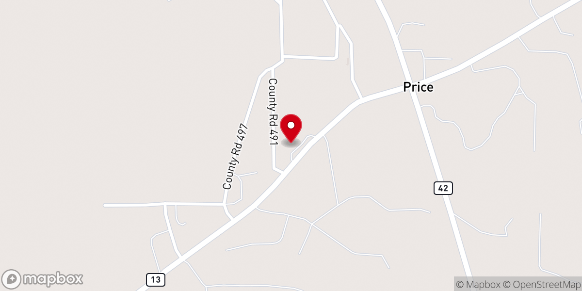 Map showing location of Carlisle United Methodist Church