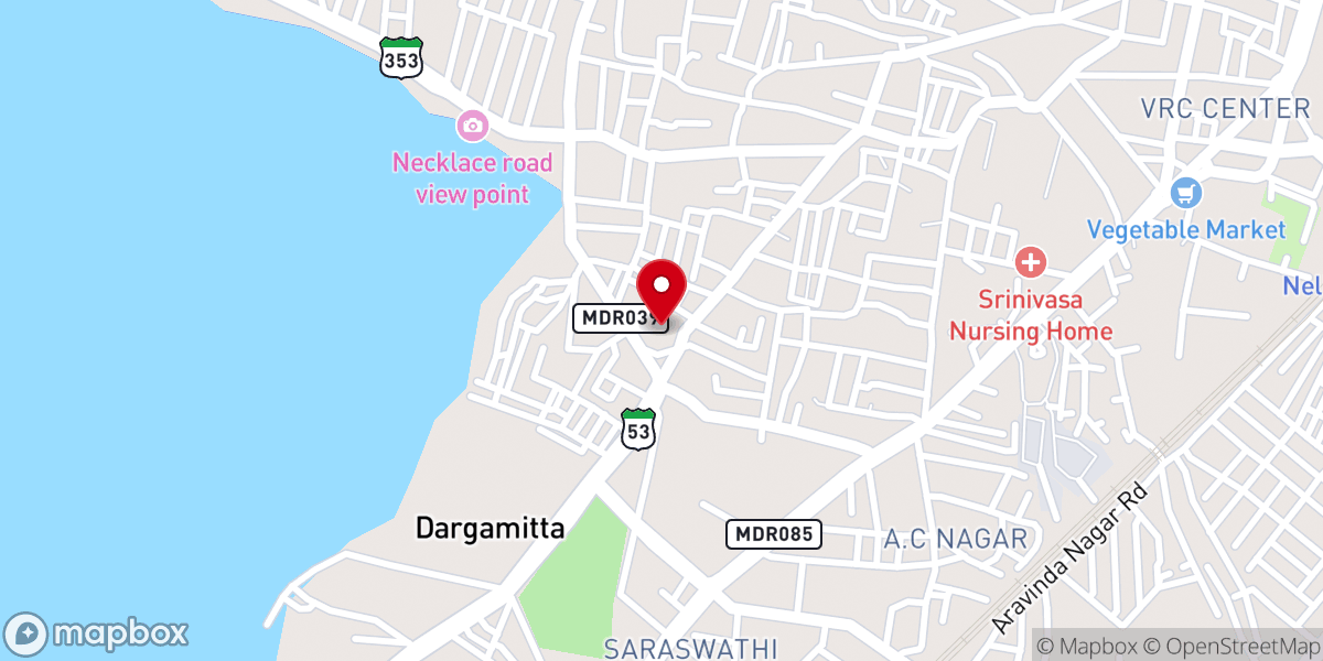 Map showing location of The Telugu Second Baptist Church