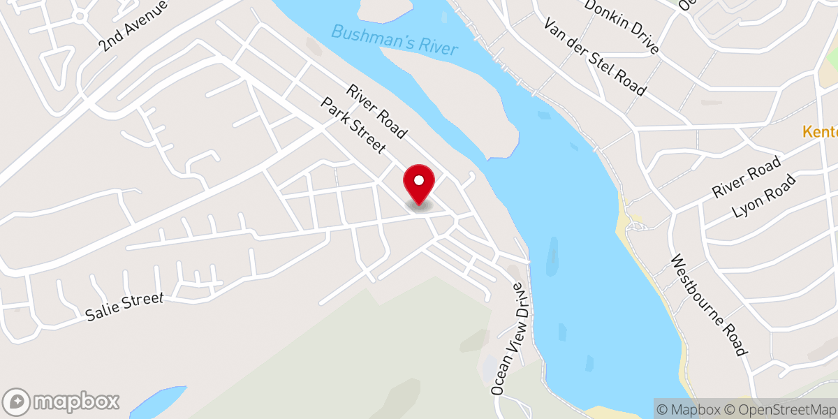 Map showing location of Dutch Reformed Church
