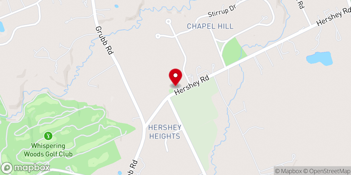 Map showing location of St Peter's Lutheran Church