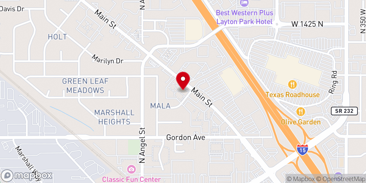 Map showing location of Resurrection Life Church