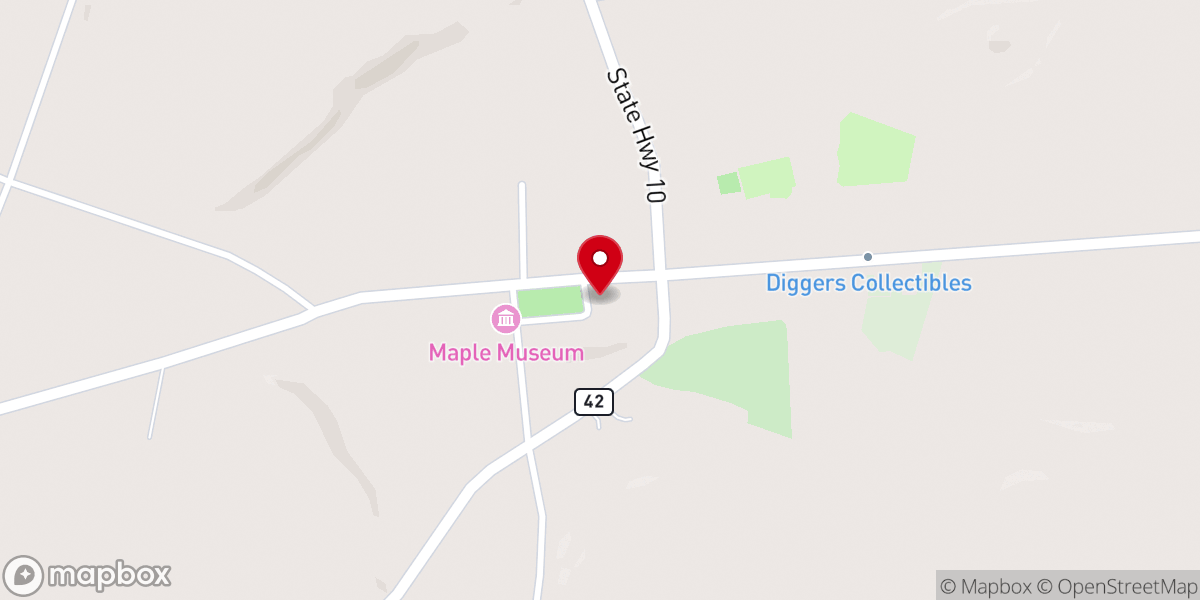 Map showing location of Jefferson Methodist Church