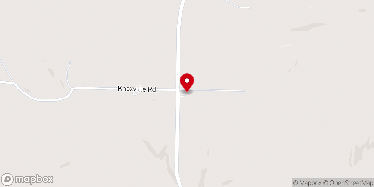 Map showing location of Eureka Baptist Church
