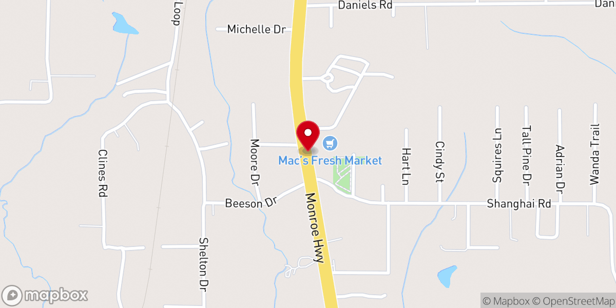 Map showing location of Solid Ground Worship Center