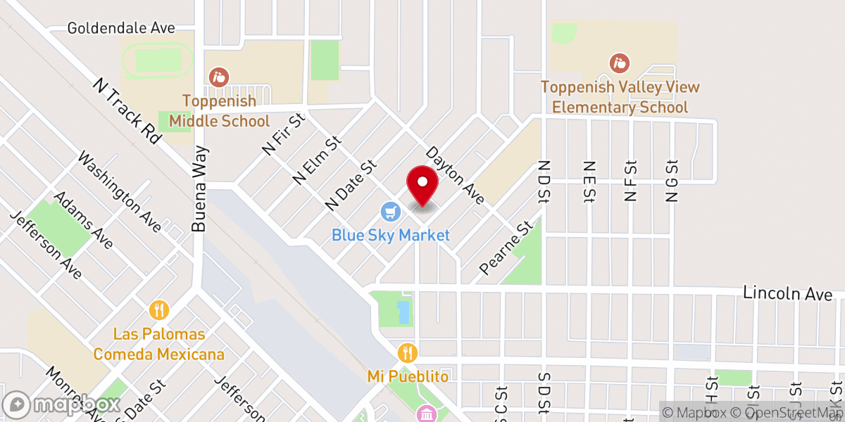Map showing location of New Harvest Fellowship, United Methodist Church