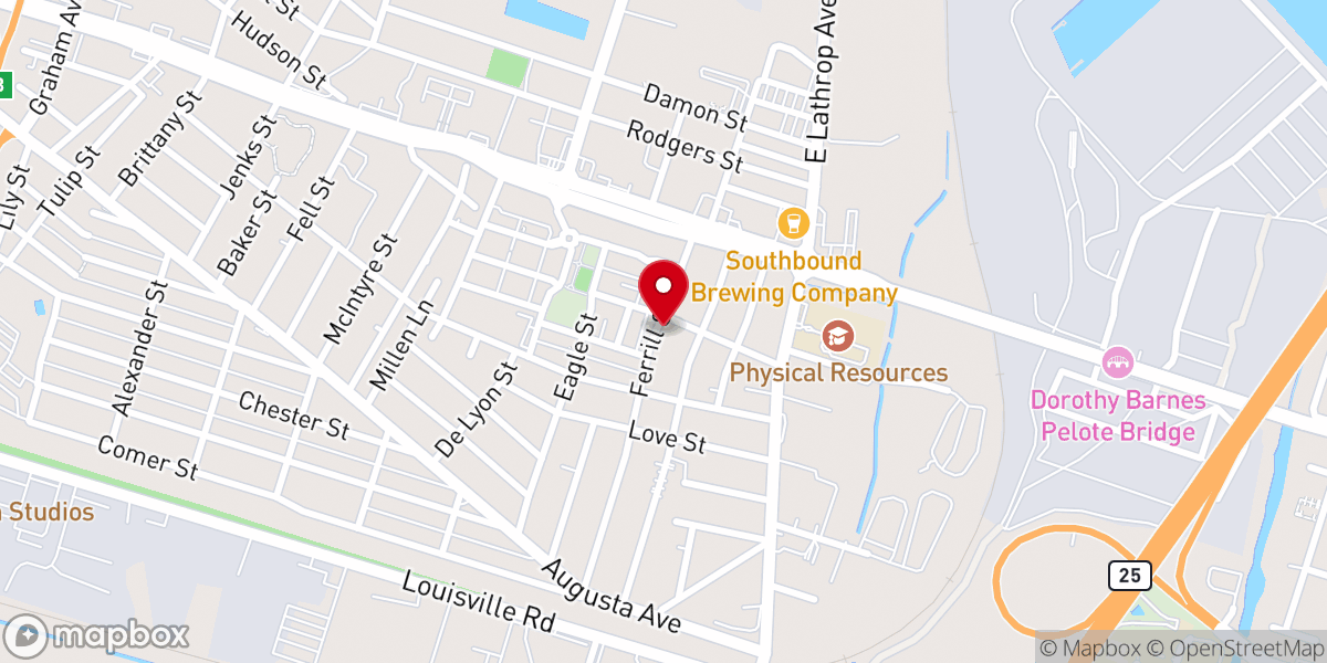 Map showing location of St Mary's Baptist Church