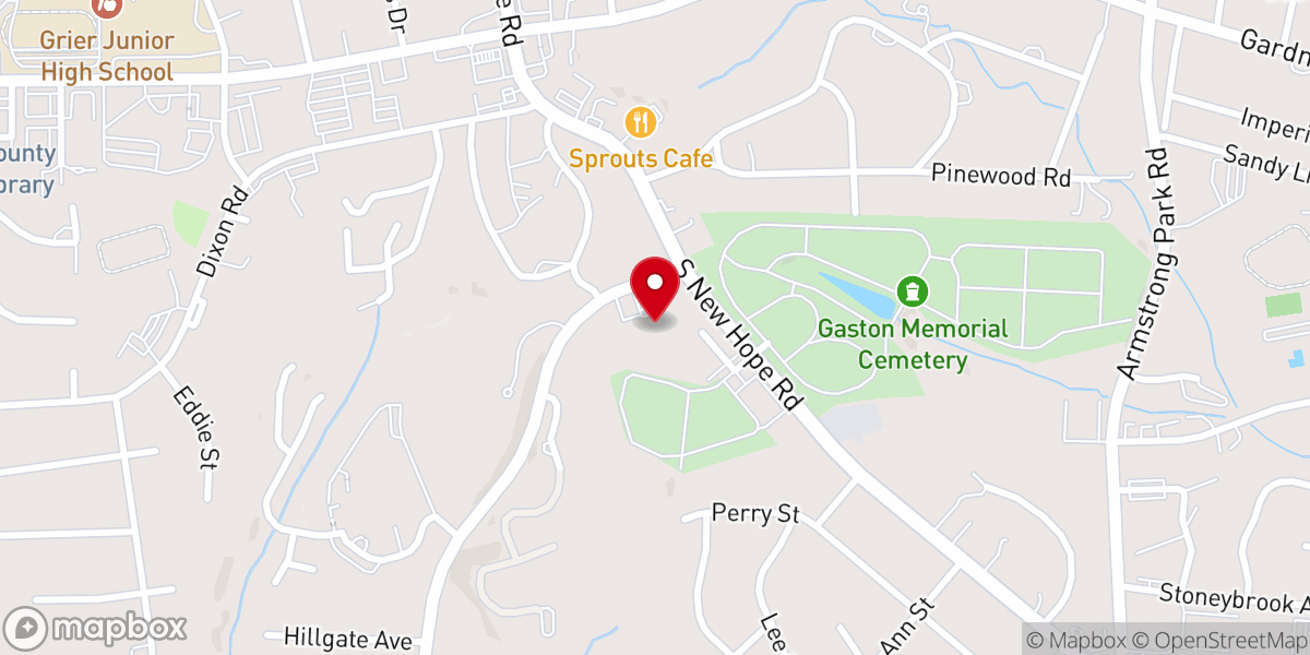 Map showing location of All Saints Episcopal Church