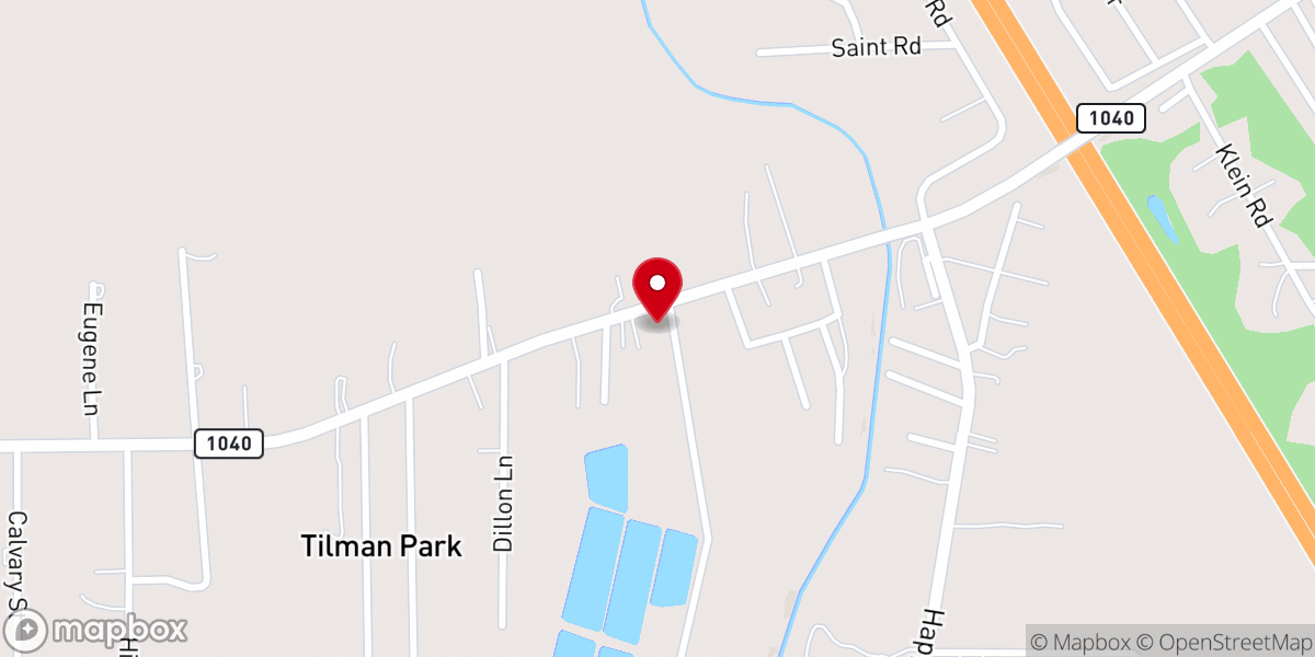 Map showing location of Greater Rock Church