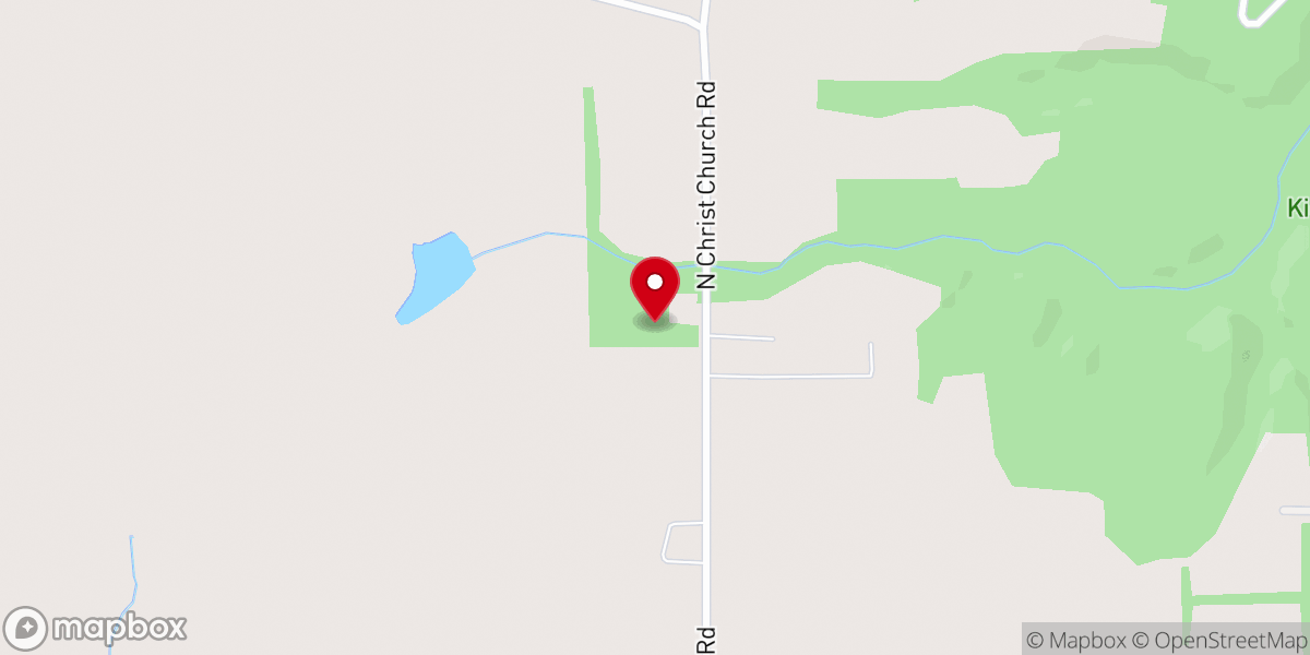 Map showing location of Christ Church