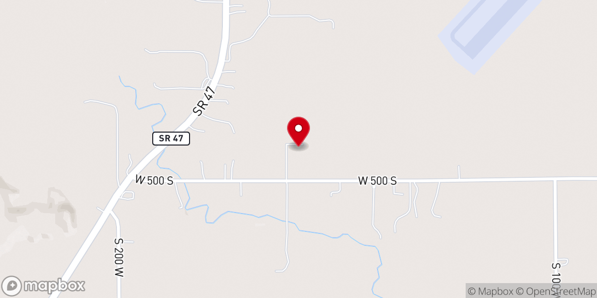 Map showing location of Harvest Fellowship - Crawfordsville, IN