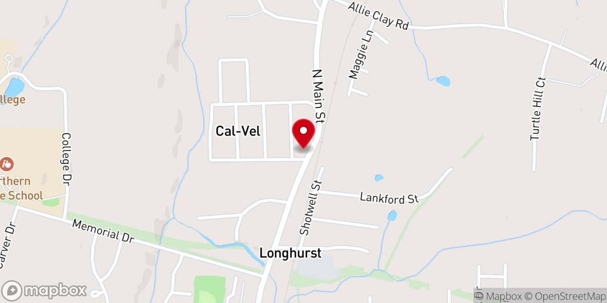 Map showing location of Life Outreach Worship Center