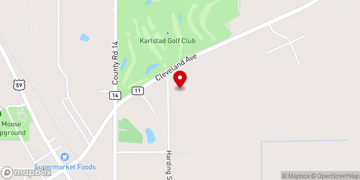 Map showing location of Saint Edward's Catholic Church
