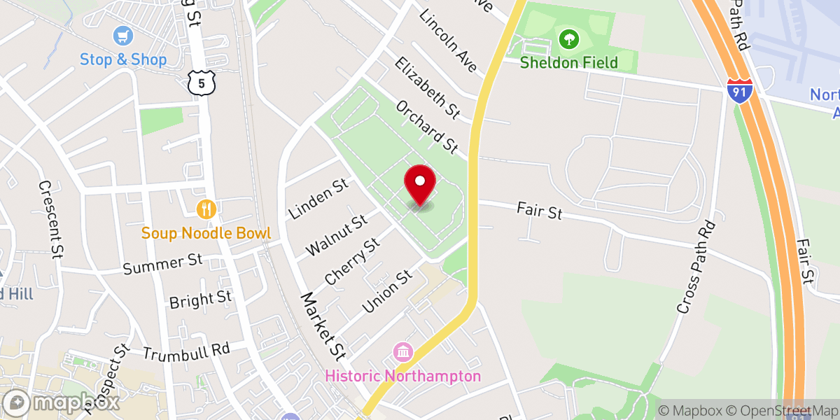 Map showing location of Grave of David Brainerd