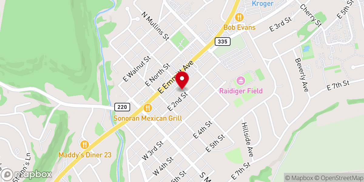 Map showing location of Anchor of Hope Church of God