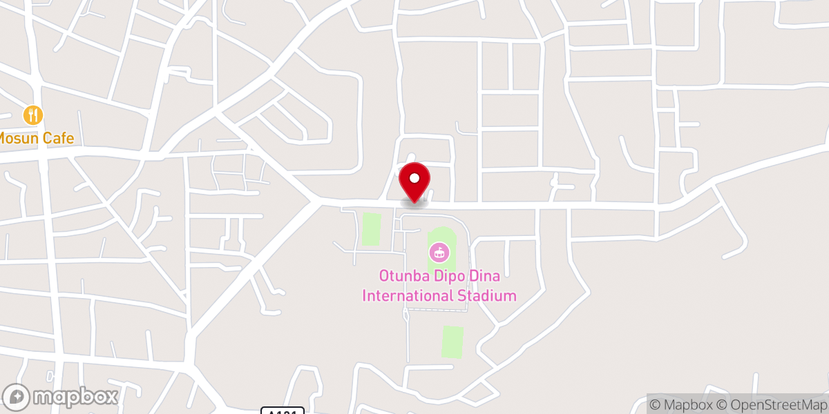Map showing location of St. Jame's Church, Egbe