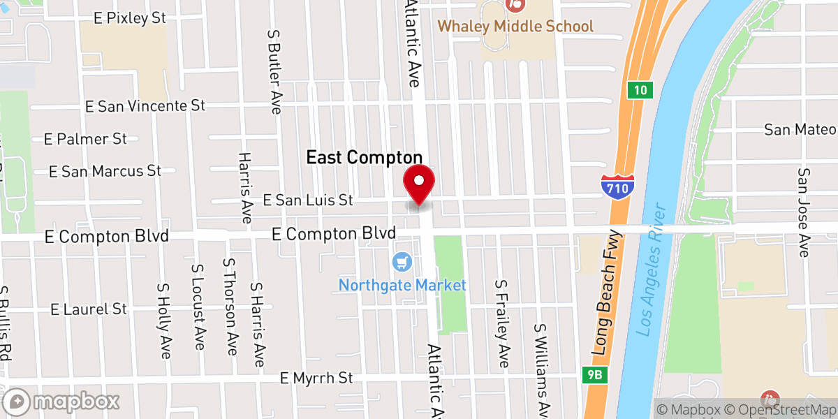Map showing location of Greater Shiloh