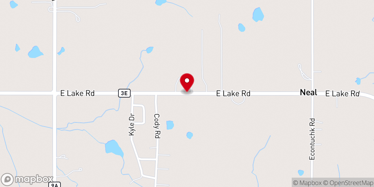 Map showing location of Fairview Baptist Church